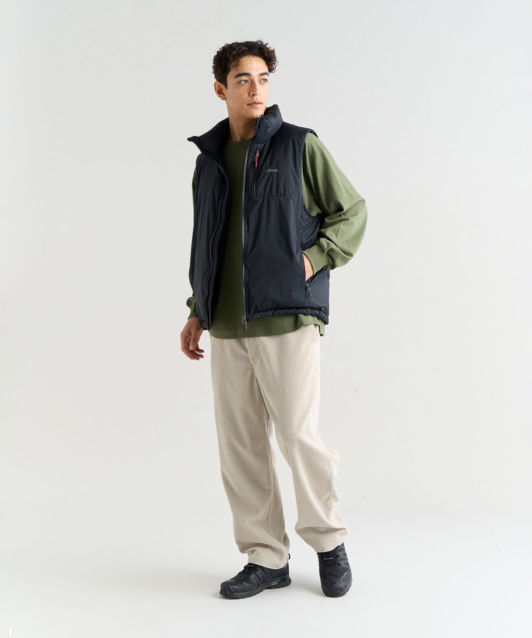 AURORA TEX STAND COLLAR DOWN VEST