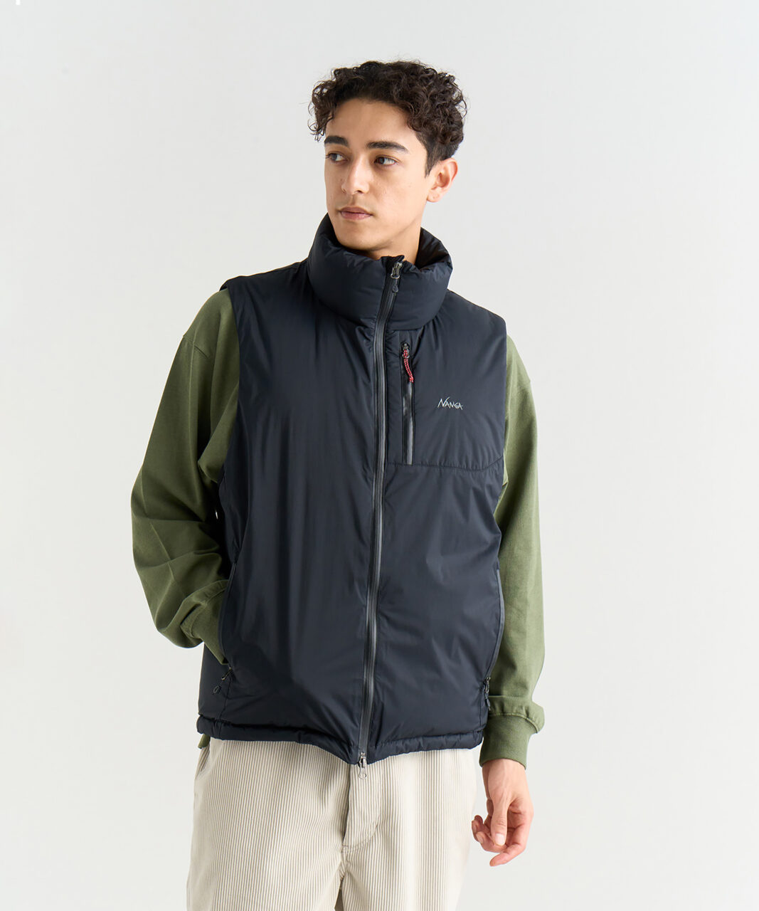 AURORA TEX STAND COLLAR DOWN VEST